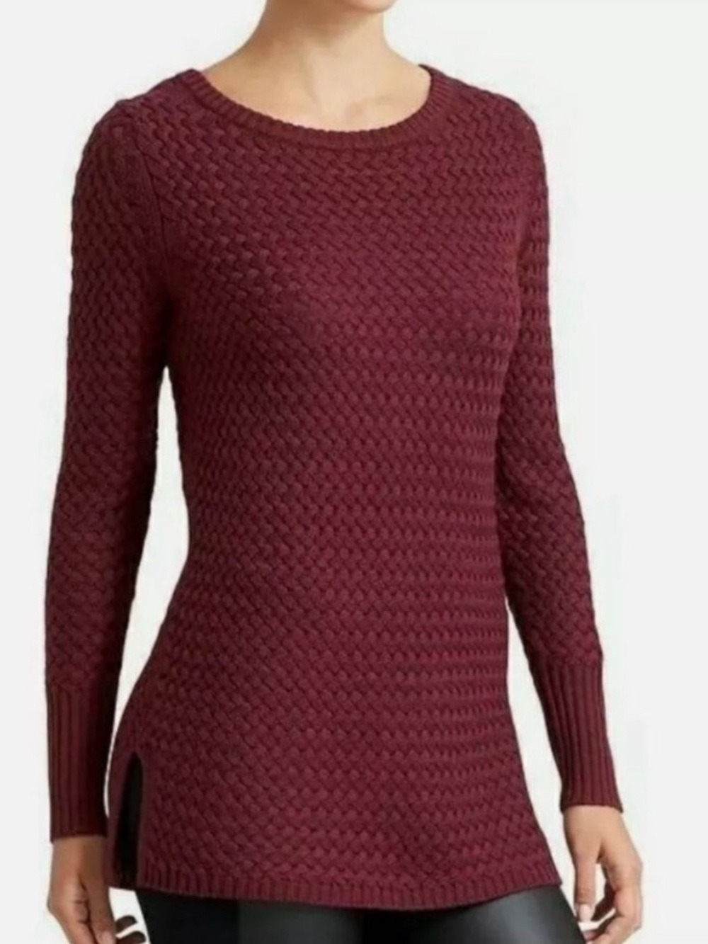 Athleta Burgundy Cypress Jasper Wool Blend Sweater - Size Small